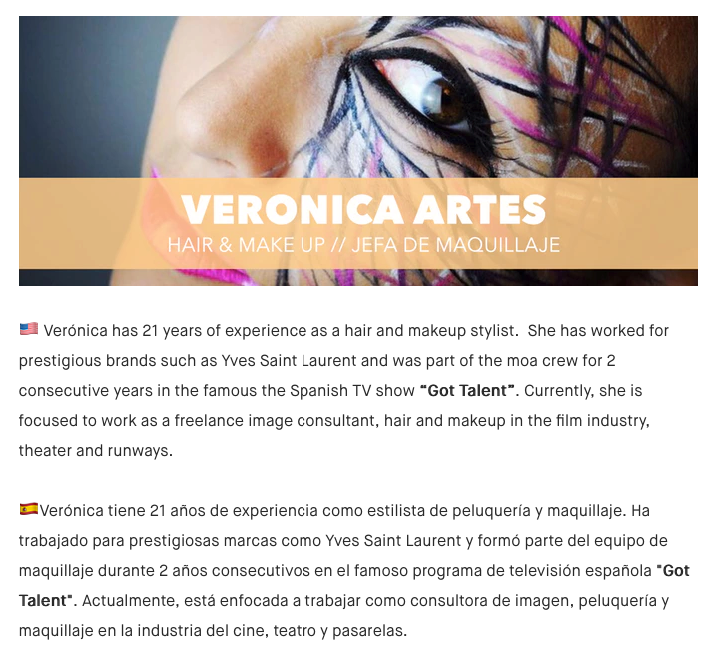 Maquillaje de la película Censurada por Make Up Vartiz