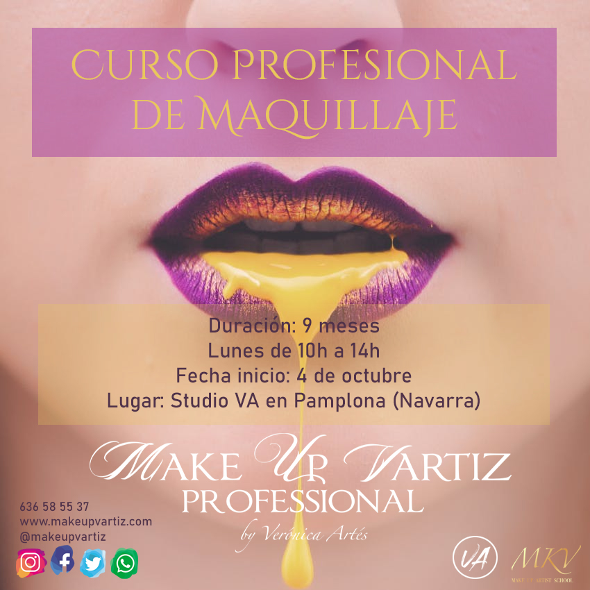 Curso Profesional de Maquillaje | Make Up Vartiz | Pamplona