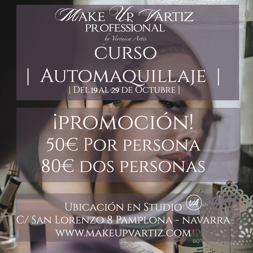Curso Automaquillaje del 19 al 29 de octubre | Make up vartiz & Studio VA