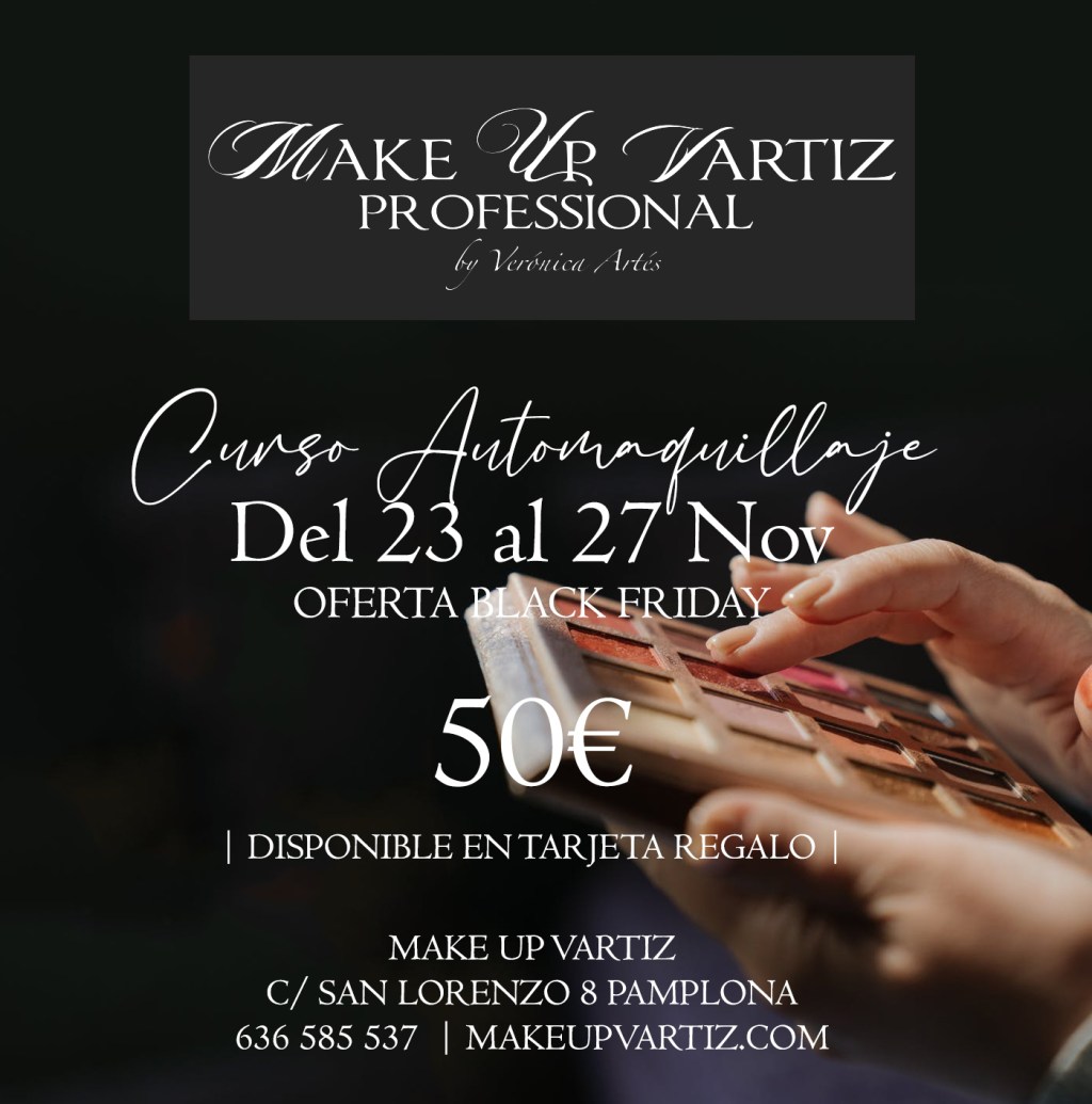 Oferta Black Friday | 50€ Curso Automaquillaje (Disponible en Tarjeta Regalo)