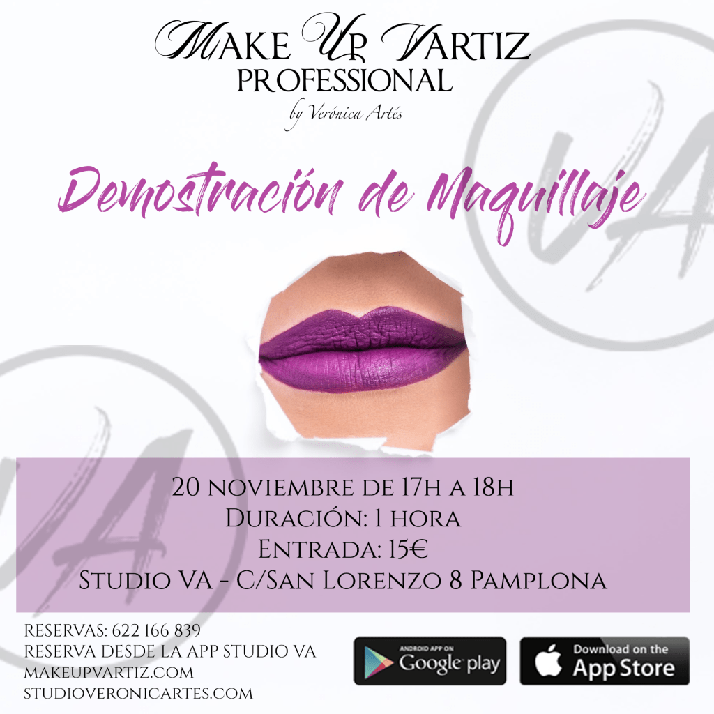 Demostración de Maquillaje |mkv en Studio VA – pamplona