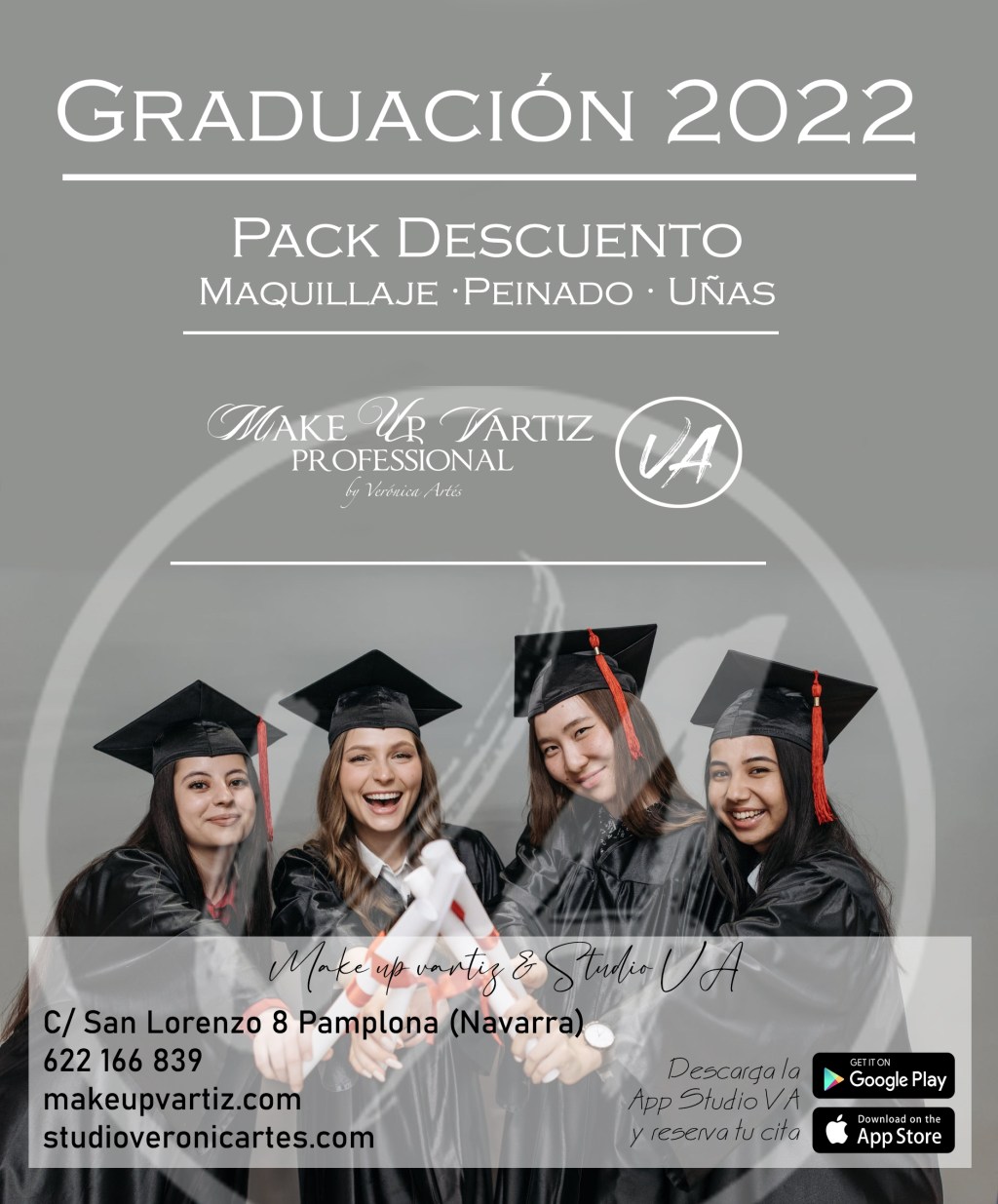 GRADUACIÓN 2022 | Pack Descuento ·Maquillaje · Peinado · Uñas