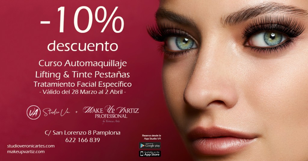 -10%descuento | Cursos de automaquillaje | Lifting & Tinte de pestañas | Tratamientos Faciales