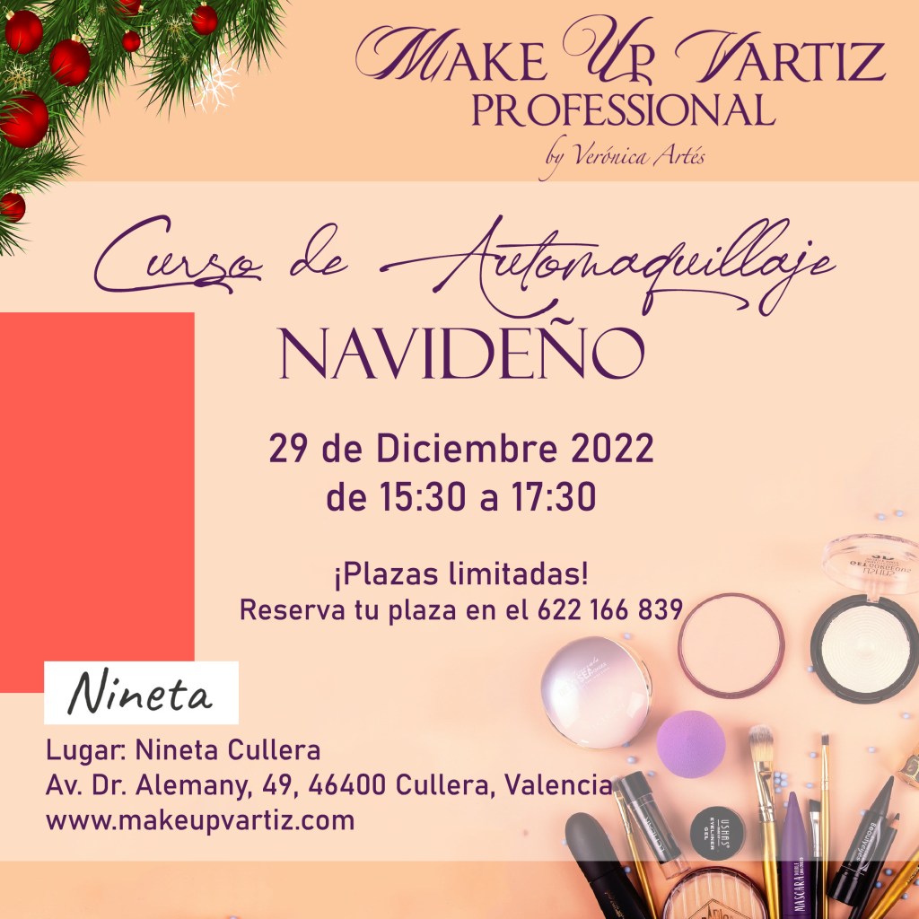 Curso Automaquillaje Navideño en cullera (valencia)